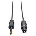 Tripp Lite A104-03M Ultra Thin Toslink to Mini Toslink Digital Optical SPDIF Audio Cable 3M (10 Feet)