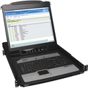 Photo of Tripp Lite B020-U16-19-IP 16-Port KVM Switch Rack-Mount Console IP 1U with 19 Inch LCD