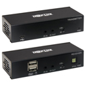 Tripp Lite B127A-1A1-BDBD DisplayPort over Cat6 Extender Kit - KVM Support/USB/4K/DP1.2a/PoC/HDCP 2.2 - up to 230 Feet