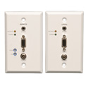 Photo of Tripp Lite B130-101A-WP-2 VGA with Audio over Cat5/Cat6 Extender Kit Wallplate TX/RX with EDID - 1000 Feet