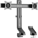 Tripp Lite DDR1727DC Dual-Display Monitor Arm with Desk Clamp & Grommet - Height Adjustable - 17 to 27 Inch Monitors