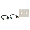 Tripp Lite EZA-VGAF-2 Easy Pull Type-A Connectors - (F/F set of VGA with Faceplates)