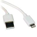 Tripp Lite M100-003-WH 3 ft. White USB Sync / Charge Cable w/Lightning Connector
