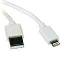 Tripp Lite M100-006-WH 6 ft. White USB Sync / Charge Cable w/Lightning Connector