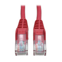 Photo of Tripp Lite N001-003-RD Cat5e 350MHz Snagless Molded Patch Cable (RJ45 M/M) - Red 3 Feet