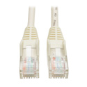 Tripp Lite N001-003-WH Cat5e 350MHz Snagless Molded Patch Cable (RJ45 M/M) - White 3 Feet