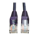 Tripp Lite N001-005-PU Cat5e 350MHz Snagless Molded Patch Cable (RJ45 M/M) - Purple 5 Feet