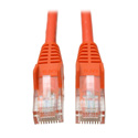 Photo of Tripp Lite N001-007-OR Cat5e 350MHz Snagless Molded Patch Cable (RJ45 M/M) - Orange 7 Feet