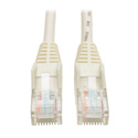 Photo of Tripp Lite N001-007-WH Cat5e 350MHz Snagless Molded Patch Cable (RJ45 M/M) - White 7 Feet