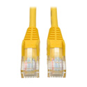 Photo of Tripp Lite N001-007-YW Cat5e 350MHz Snagless Molded Patch Cable (RJ45 M/M) - Yellow 7 Feet