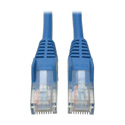 Photo of Tripp Lite N001-008-BL Cat5e 350MHz Snagless Molded Patch Cable (RJ45 M/M) - Blue 8 Feet