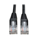 Photo of Tripp Lite N001-010-BK Cat5e 350MHz Snagless Molded Patch Cable (RJ45 M/M) - Black 10 Feet