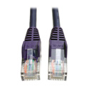 Photo of Tripp Lite N001-010-PU Cat5e 350MHz Snagless Molded Patch Cable (RJ45 M/M) - Purple 10 Feet