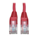 Photo of Tripp Lite N001-010-RD Cat5e 350MHz Snagless Molded Patch Cable (RJ45 M/M) - Red 10 Feet
