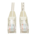 Photo of Tripp Lite N001-010-WH Cat5e 350MHz Snagless Molded Patch Cable (RJ45 M/M) - White 10 Feet