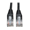 Photo of Tripp Lite N001-015-BK Cat5e 350MHz Snagless Molded Patch Cable (RJ45 M/M) - Black 15 Feet