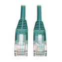 Photo of Tripp Lite N001-015-GN Cat5e 350MHz Snagless Molded Patch Cable (RJ45 M/M) - Green 15 Feet