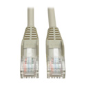Photo of Tripp Lite N001-015-GY Cat5e 350MHz Snagless Molded Patch Cable (RJ45 M/M) - Gray 15 Feet