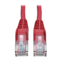 Photo of Tripp Lite N001-015-RD Cat5e 350MHz Snagless Molded Patch Cable (RJ45 M/M) - Red 15 Feet