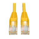 Photo of Tripp Lite N001-015-YW Cat5e 350MHz Snagless Molded Patch Cable (RJ45 M/M) - Yellow 15 Feet