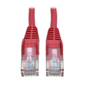 Photo of Tripp Lite N001-025-RD Cat5e 350MHz Snagless Molded Patch Cable (RJ45 M/M) - Red 25 Feet