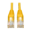 Photo of Tripp Lite N001-025-YW Cat5e 350MHz Snagless Molded Patch Cable (RJ45 M/M) - Yellow 25 Feet