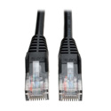 Photo of Tripp Lite N001-030-BK Cat5e 350MHz Snagless Molded Patch Cable (RJ45 M/M) - Black 30 Feet