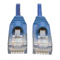 Photo of Tripp Lite N001-S01-BL Cat5e 350 MHz Snagless Molded Slim UTP Patch Cable (RJ45 M/M) Blue 1 foot