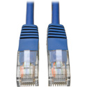 Tripp Lite N002-001-BL Cat5e 350MHz RJ45 M/M Blue Molded Patch Cable - 1 Foot