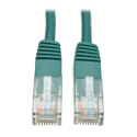 Photo of Tripp Lite N002-001-GN Cat5e 350MHz Molded Patch Cable (RJ45 M/M) - Green 1 Feet