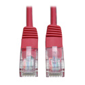 Photo of Tripp Lite N002-001-RD Cat5e 350MHz Molded Patch Cable (RJ45 M/M) - Red 1 Feet