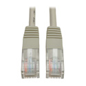 Photo of Tripp Lite N002-005-GY Cat5e 350MHz Molded Patch Cable (RJ45 M/M) - Gray 5 Feet