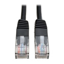 Photo of Tripp Lite N002-012-BK Cat5e 350MHz Molded Patch Cable (RJ45 M/M) - Black 12 Feet