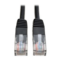 Photo of Tripp Lite N002-015-BK Cat5e 350MHz Molded Patch Cable (RJ45 M/M) - Black 15 Feet