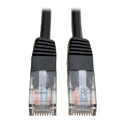 Photo of Tripp Lite N002-050-BK Cat5e 350MHz Molded Patch Cable (RJ45 M/M) - Black 50 Feet