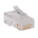 Tripp Lite N030-100 RJ45 Plugs for Round Solid / Stranded Conductor 4-pair Cat5e Cable 100-Pack
