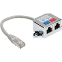 Tripp Lite N035-001 2 to 1 RJ45 Network Signal Splitter - One Male & Two Female - Cat5/5e - 6-Inch