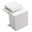 Photo of Tripp Lite N040-010-WH Snap-In Blank Keystone Jack Insert White 10 Pack