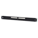 Photo of Tripp Lite N052-012 12-Port 1U Rackmount Cat5e 110 Patch Panel 568B RJ45 Ethernet