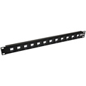 Photo of Tripp Lite N062-012-KJ 12 Port 1U Rackmount Unshielded Blank Keystone/Multimedia Patch Panel - RJ45/Ethernet/USB/HDMI