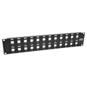 Photo of Tripp Lite N062-024-KJ 24-Port Keystone Blank Patch Panel RJ45 USB HDMI Cat5/6 2URM