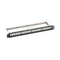 Tripp Lite N062-024-KJ-SH 24-Port 1U Rack-Mount Shielded Blank Keystone/Multimedia Patch Panel -RJ45 Ethernet/USB/HDMI