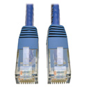 Photo of Tripp Lite N200-001-BL Cat6 Gigabit Molded Patch Cable (RJ45 M/M) Blue 1 foot