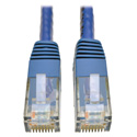 Photo of Tripp Lite N200-001-BL Cat6 UTP Gigabit Molded Patch Cable (RJ45 M/M) - Blue - 1 Foot