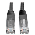 Photo of Tripp Lite N200-025-BK Cat6 Gigabit Molded Patch Cable (RJ45 M/M) Black 25 foot