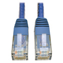 Photo of Tripp Lite N200-100-BL Cat6 UTP Gigabit Molded Patch Cable (RJ45 M/M) - Blue - 100 Foot