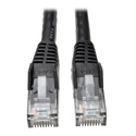 Tripp Lite N201-001-BK Cat6 Gigabit Snagless Molded Patch Cable (RJ45 M/M) - Black 1 Foot