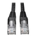 Tripp Lite N201-001-BK Cat6 UTP Gigabit Snagless Molded Patch Cable (RJ45 M/M) - Black - 1 Foot