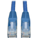 Tripp Lite N201-001-BL Cat6 Gigabit Blue Snagless Patch Cable RJ45M/M - 1 Foot