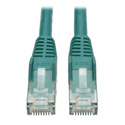 Tripp Lite N201-001-GN Cat6 Gigabit Snagless Molded Patch Cable (RJ45 M/M) - Green 1 Foot